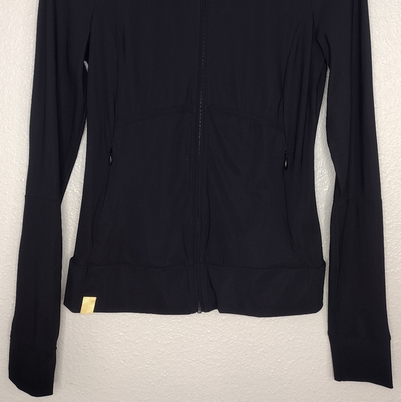 Monreal London Women's Black Full Zipper Active Athletic Long Sleeve Jacket Sz M - Picture 4 of 15